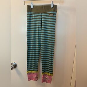 Matilda Jane Truest Compass Ribbed Leggings EUC Girls Secret Fields Pants 10